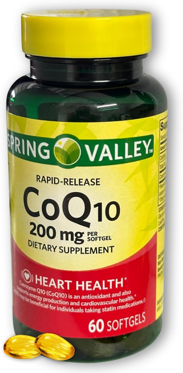 Coq10 200mg- Rapid Release 60 softgels (Pack of 1), Boxed by Fusion Shop Store