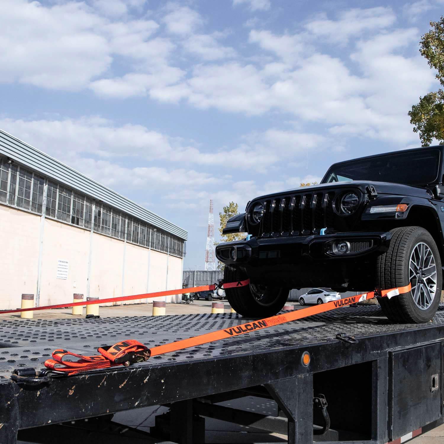 VULCAN Ratchet Strap with Wire Hooks - 2 Inch x 15 Foot - 4 Pack - PROSeries - 3,300 Pound Safe Working Load - Image 4