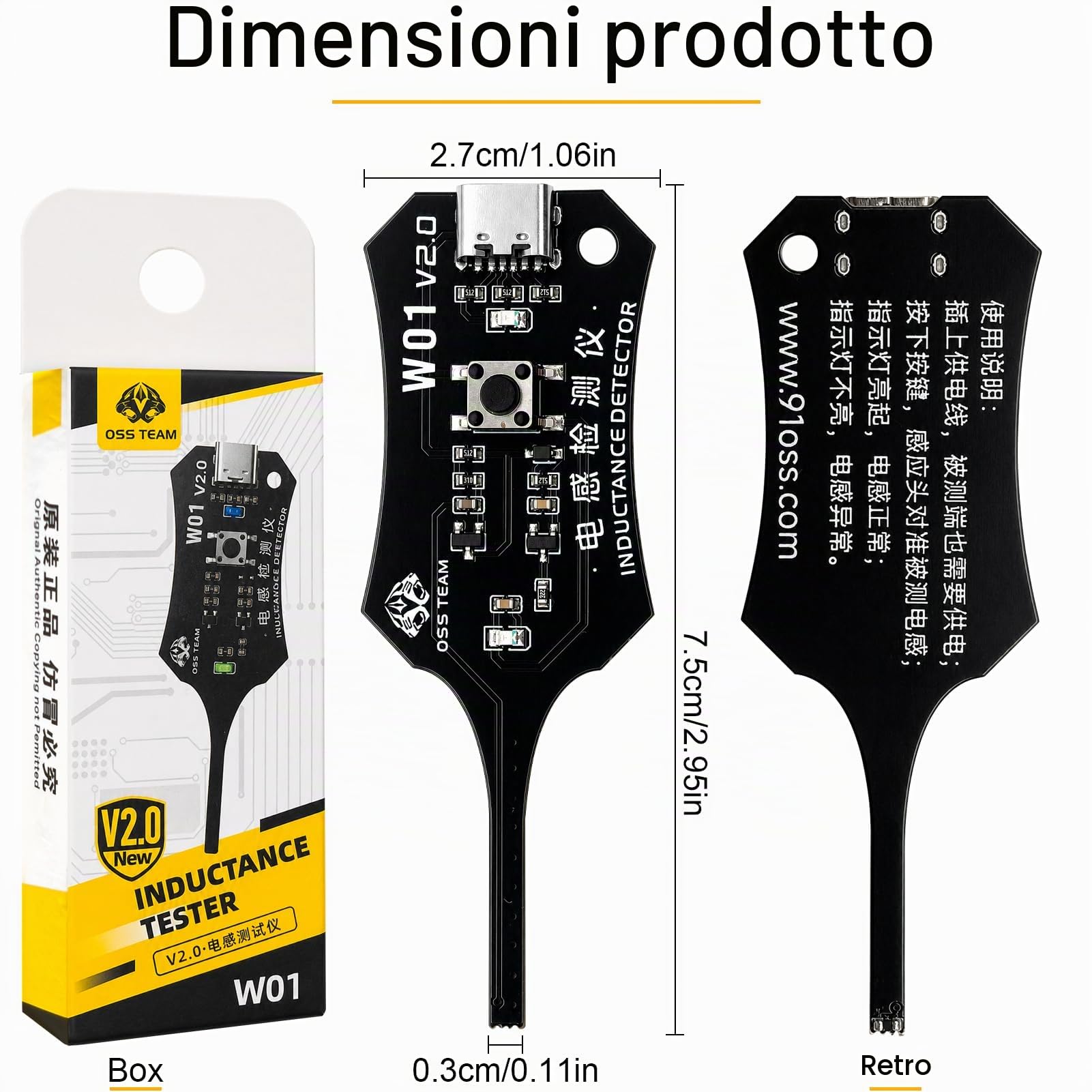 tester elettrico di precisione, tester per bobine di schede madri | Tester di induttanza,strumento di diagnostica per circuiti stampati per principianti e professionisti