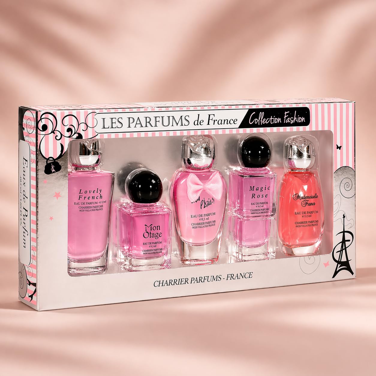 Charrier Parfums "collezione Fashion" Cofanetto di 5 Eau de Parfum in miniatura, 49,7 ml