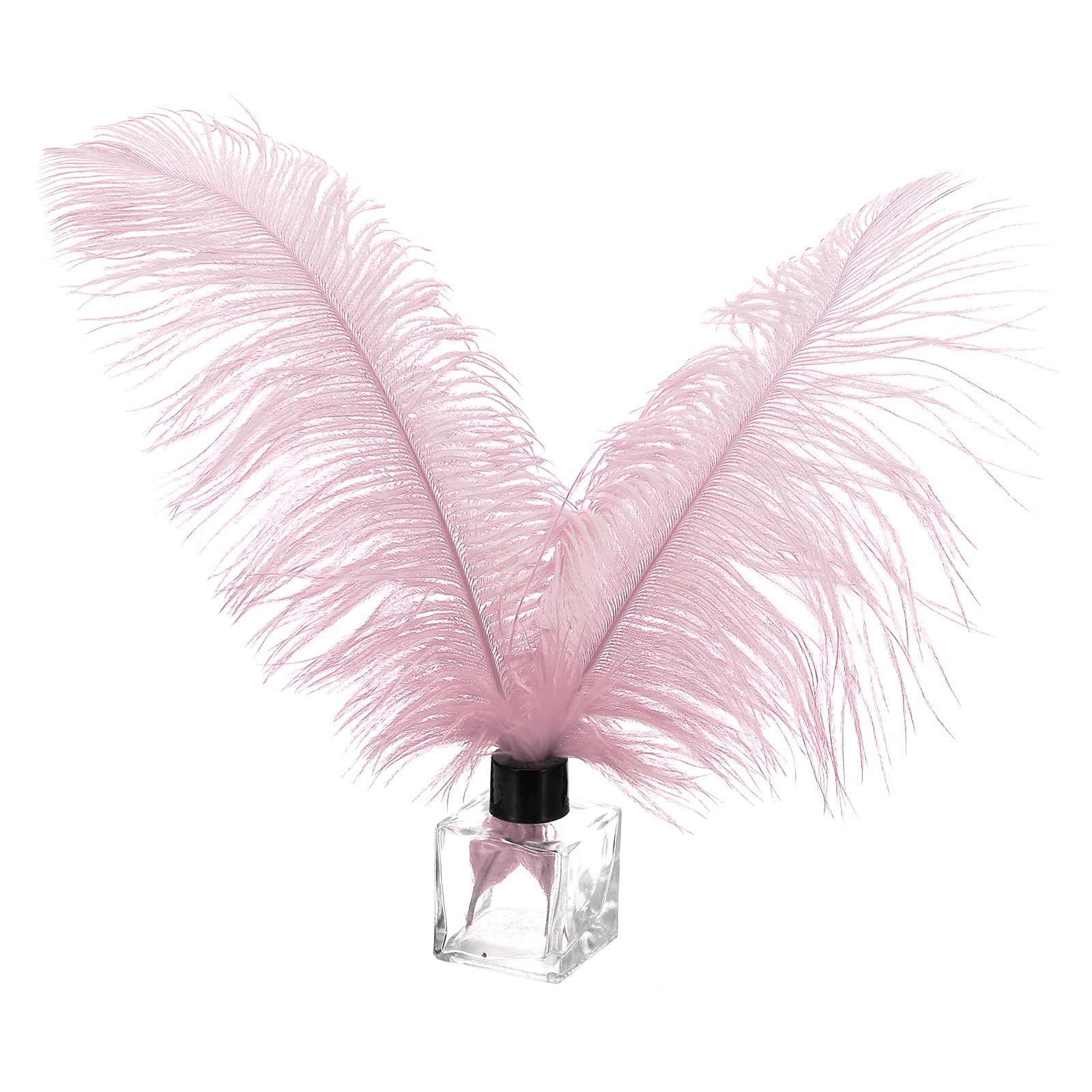 PATIKIL 30 Pcs Natural Ostrich Feathers Bulk 12-14 Inch/ 30-35 cm Large Ostrich Feathers for Crafts Home Decoration Wedding Party Vase Decor (Dark Pink)