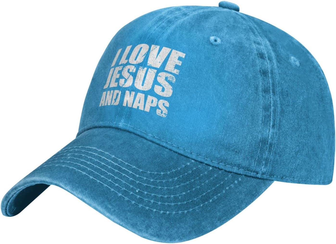 I Love Jesus and Naps Gifts for Women Men Trucker Hat Trendy Funny Cowboy Country Hunting Hat for Men Women