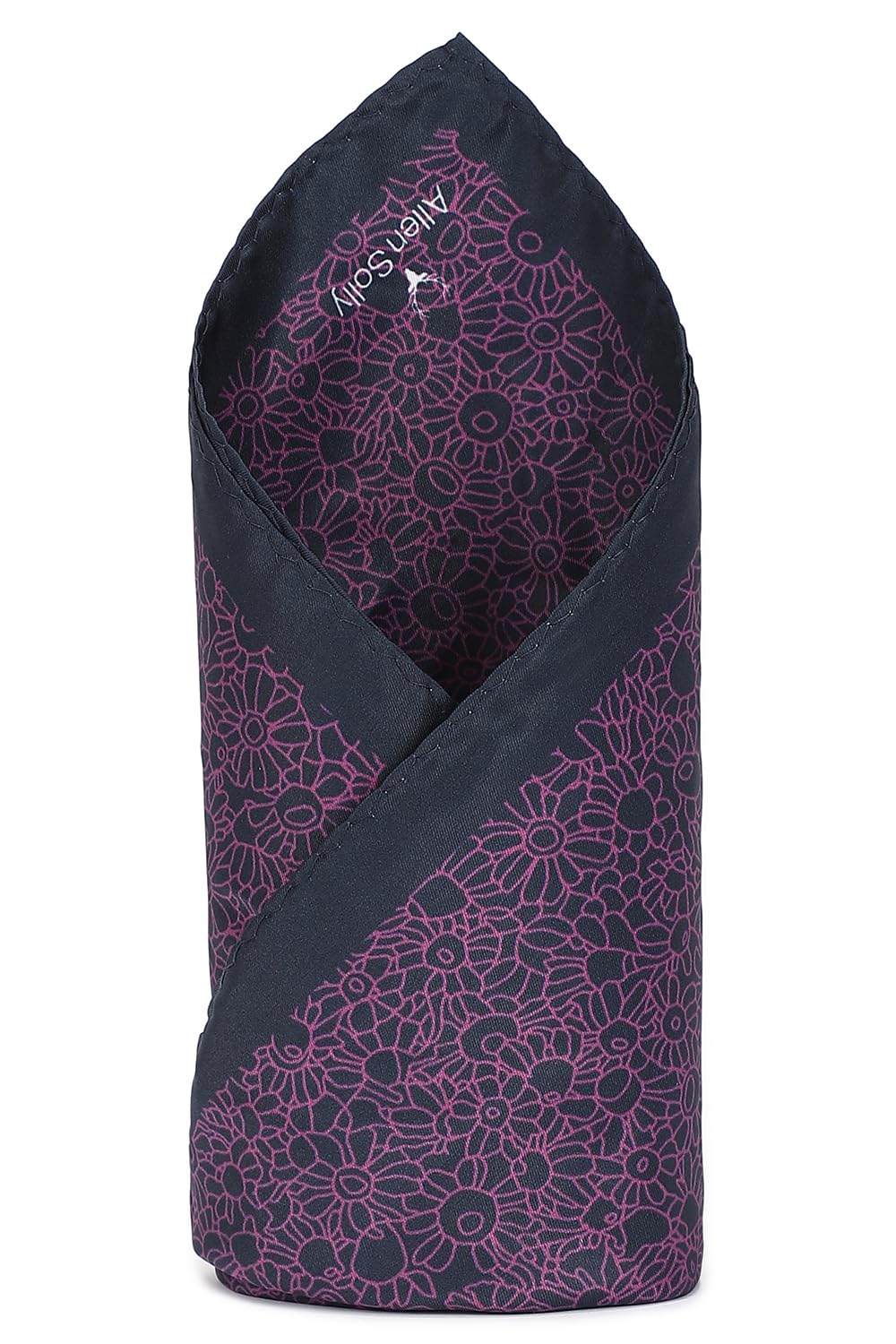 allen solly Polyester Blend Men Purple Party Casual Style Pocket Square, Free Size-picture-56