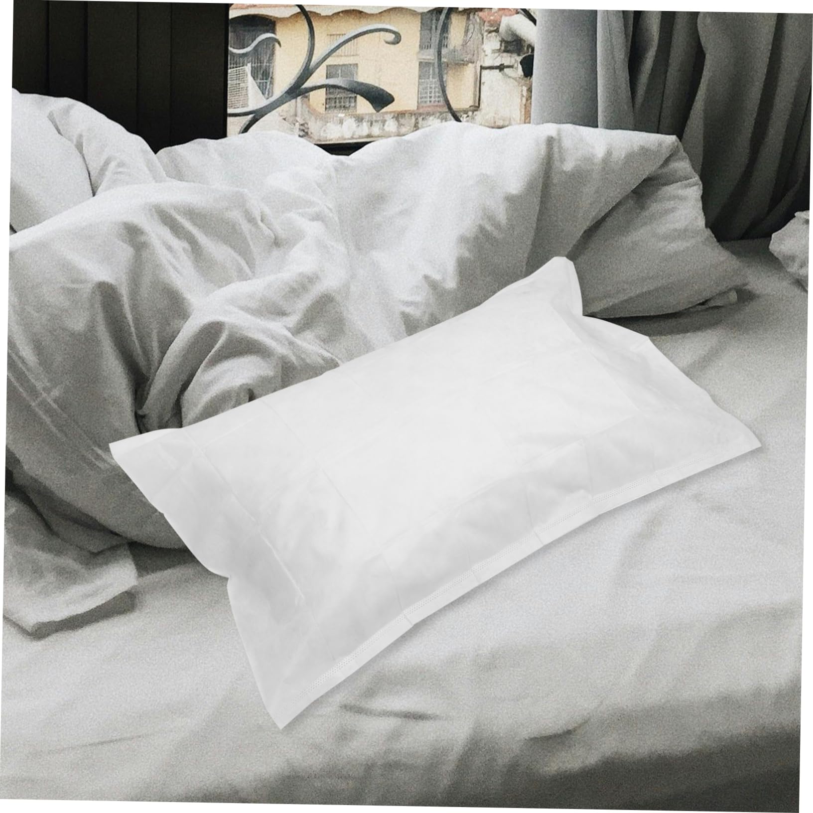 NULYLU Bed Cover 50pcs Disposable Face down Pillowcase Massage Pillow Cover for Hotel