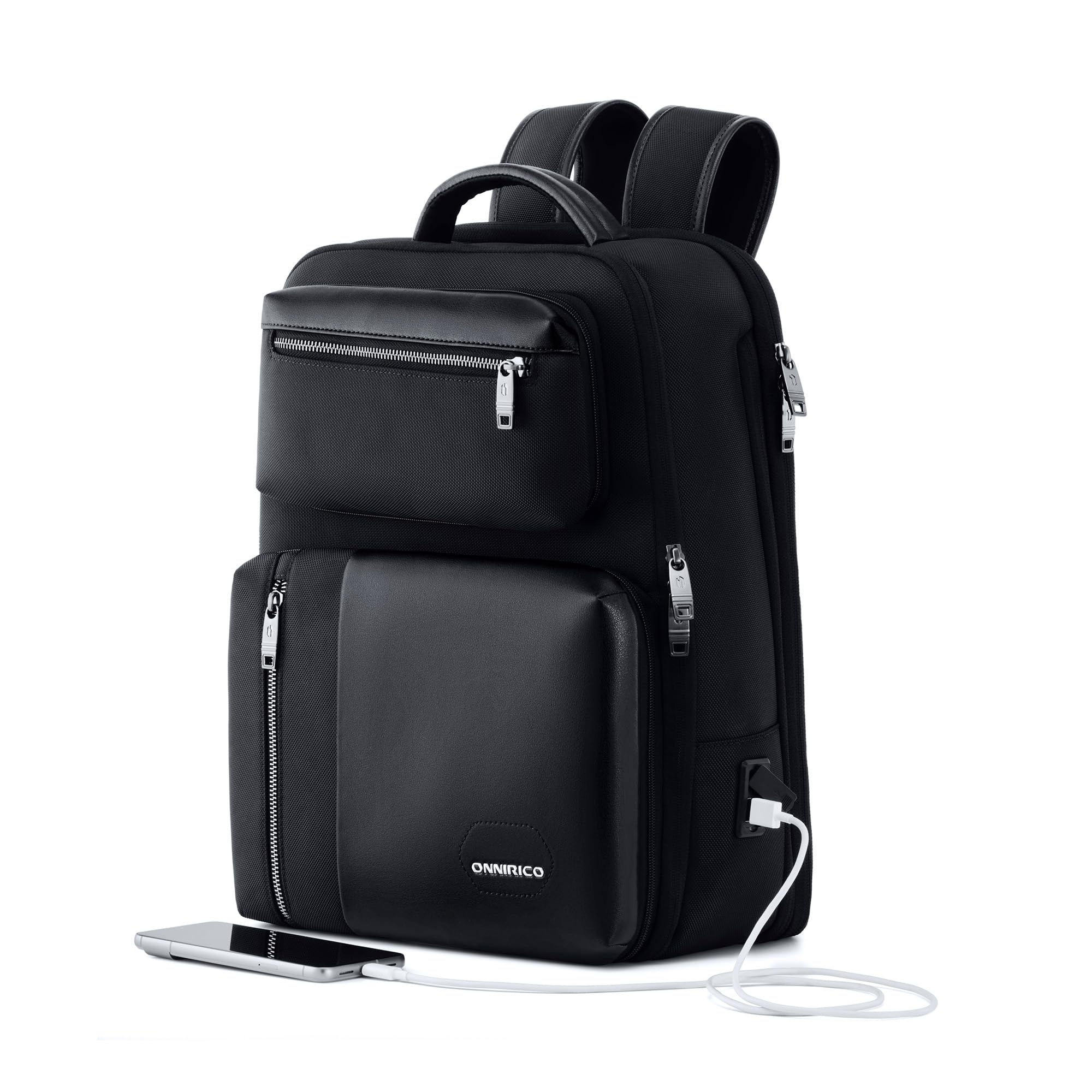 onnirico Summit Ascent 3-in-1 Travel Back-pack for Men, 21.6L Convertible Laptop Bag with USB-C Charging, Premium Back-pack with Waist Pouch & Sling Bag-picture-48