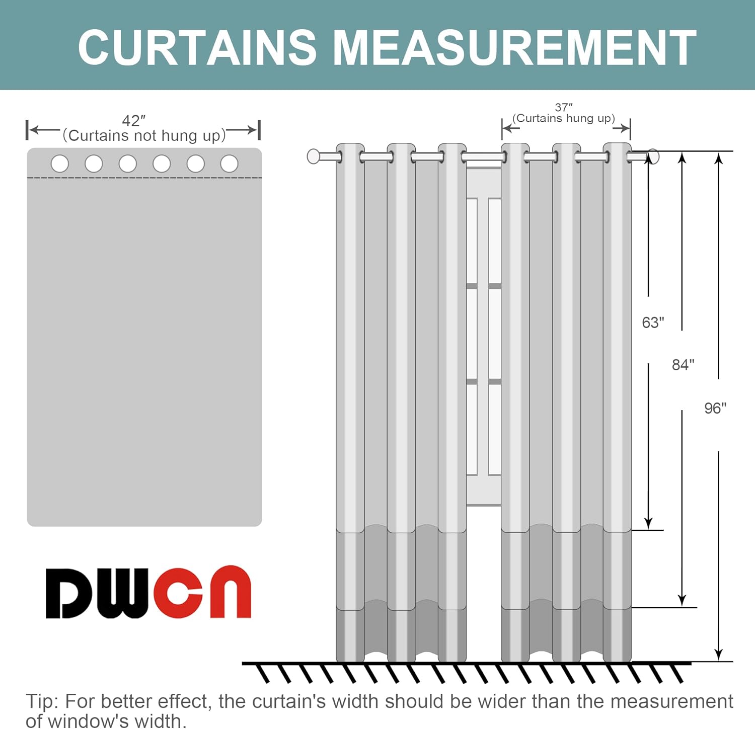 DWCN 100% Blackout Curtains with Tiebacks, Double Layer Thermal Insulated Room Darkening Noise Reducing Grommet Window Curtain Drapes with Black Liner for Kitchen Light Beige, 42 x 63 Inch, 2 Panels