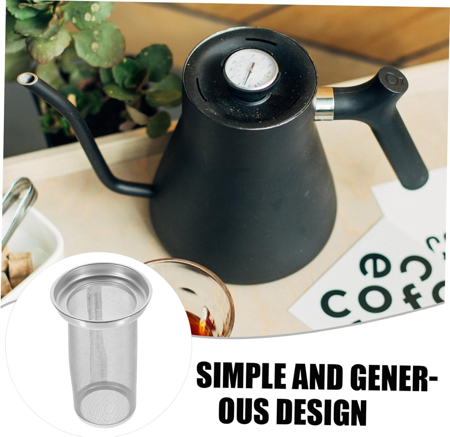 5pcs Loose Leaf Tea Strainer Insert Stainless Steel Tea Infuser Accessory