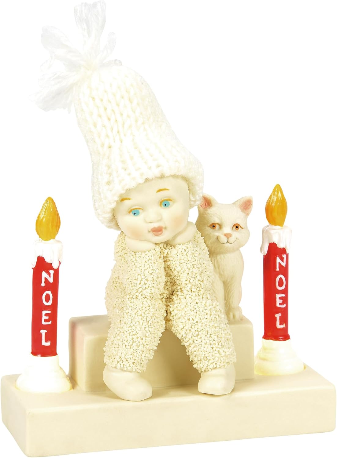Department 56 Snowbabies Christmas Jubilee Light 'Em Up Candles Lit Figurine, 4.18 Inch, Multicolor