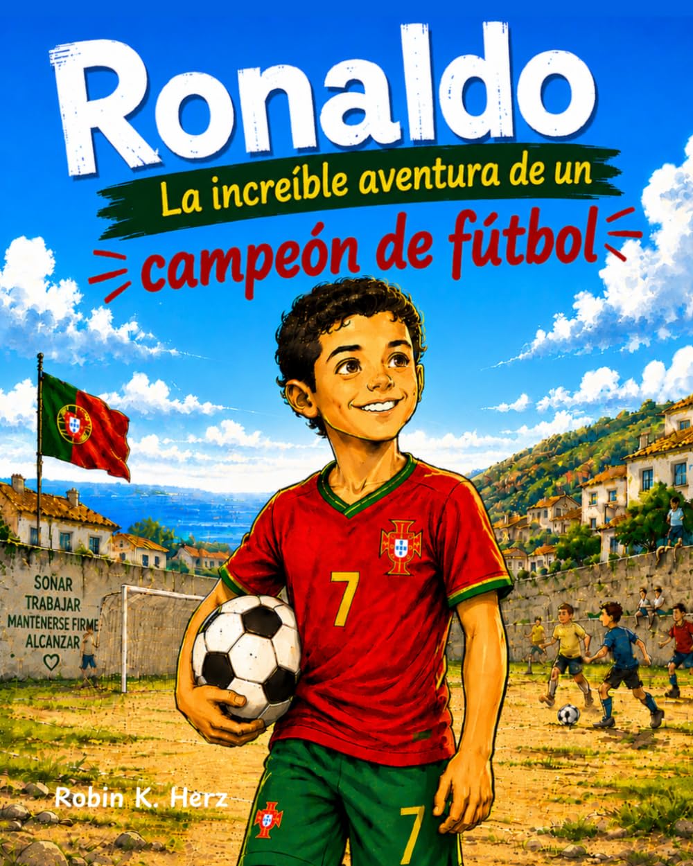 Ronaldo: La increíble aventura de un campeón de fútbol: Libro de fútbol ilustrado para niños
