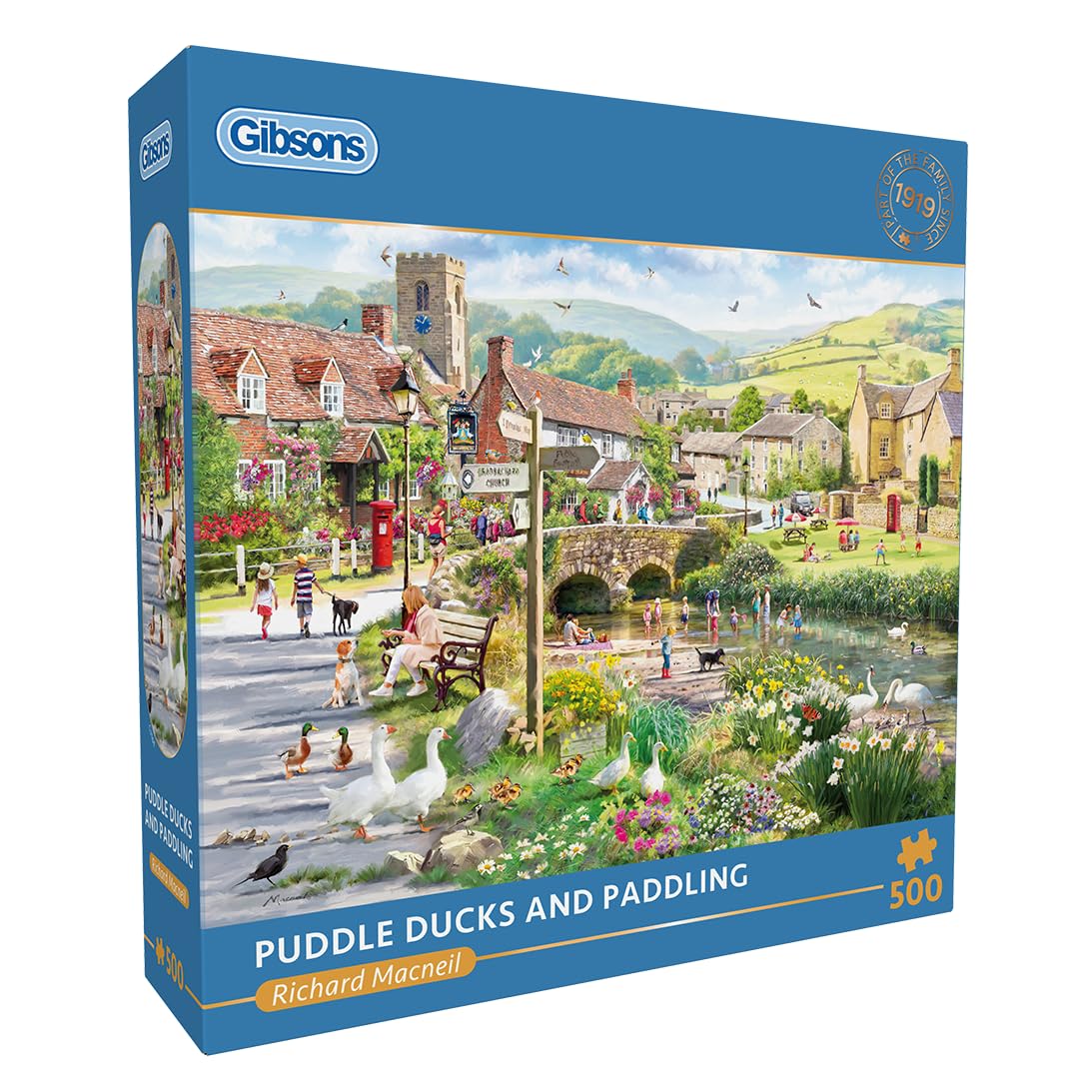 Gibsons Puddle Ducks 500 piece jigsaw puzzle for adults B Corp