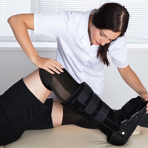 Miniatura 5 de Yaomiao 4 pares de calcetines para botas de caminar, calcetines de tubo médico de repuesto para caminantes ortopédicos de cámara de aire y fundición