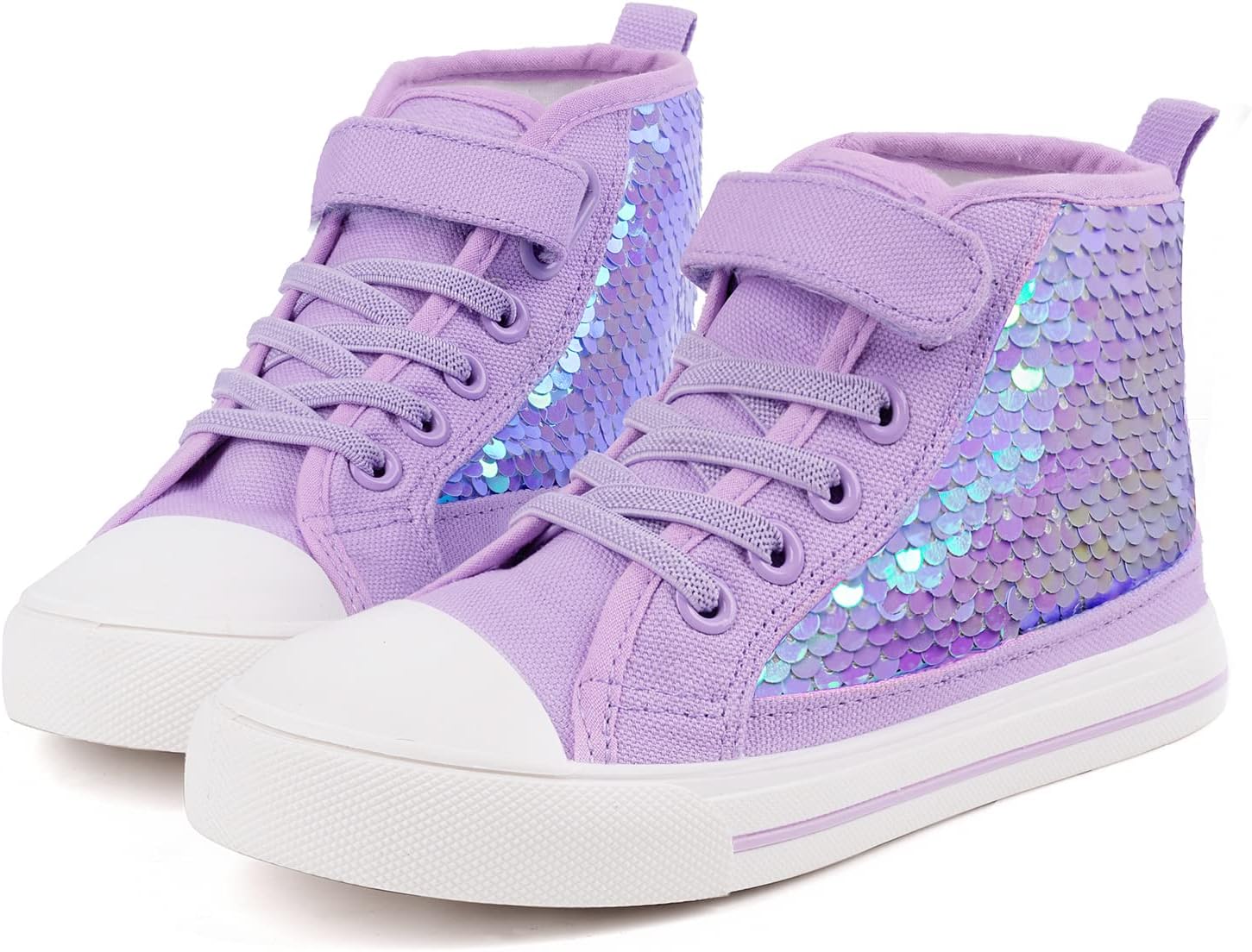 - Toandon Kids Adorable Fashion High Top Casual Canvas Sneakers