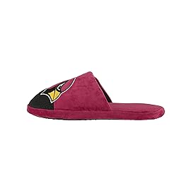 FOCO Arizona Cardinals NFL Mens Logo Staycation Slippers - S