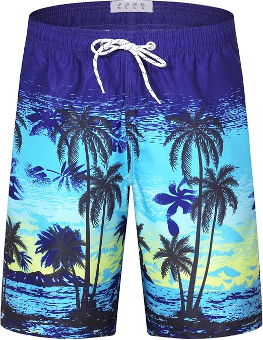 APTRO Men's Swim Trunks Quick Dry Bathing Suit Elastic Waistband Swim