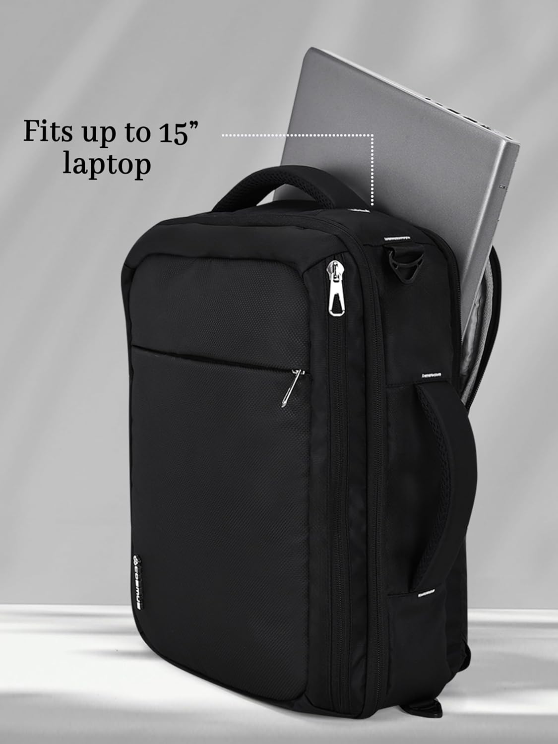 COSMUS ZEST Convertible Backpack-Messenger Bag for 15 Inch Laptop - Black 29 71f+KcgjfeL. SL1500