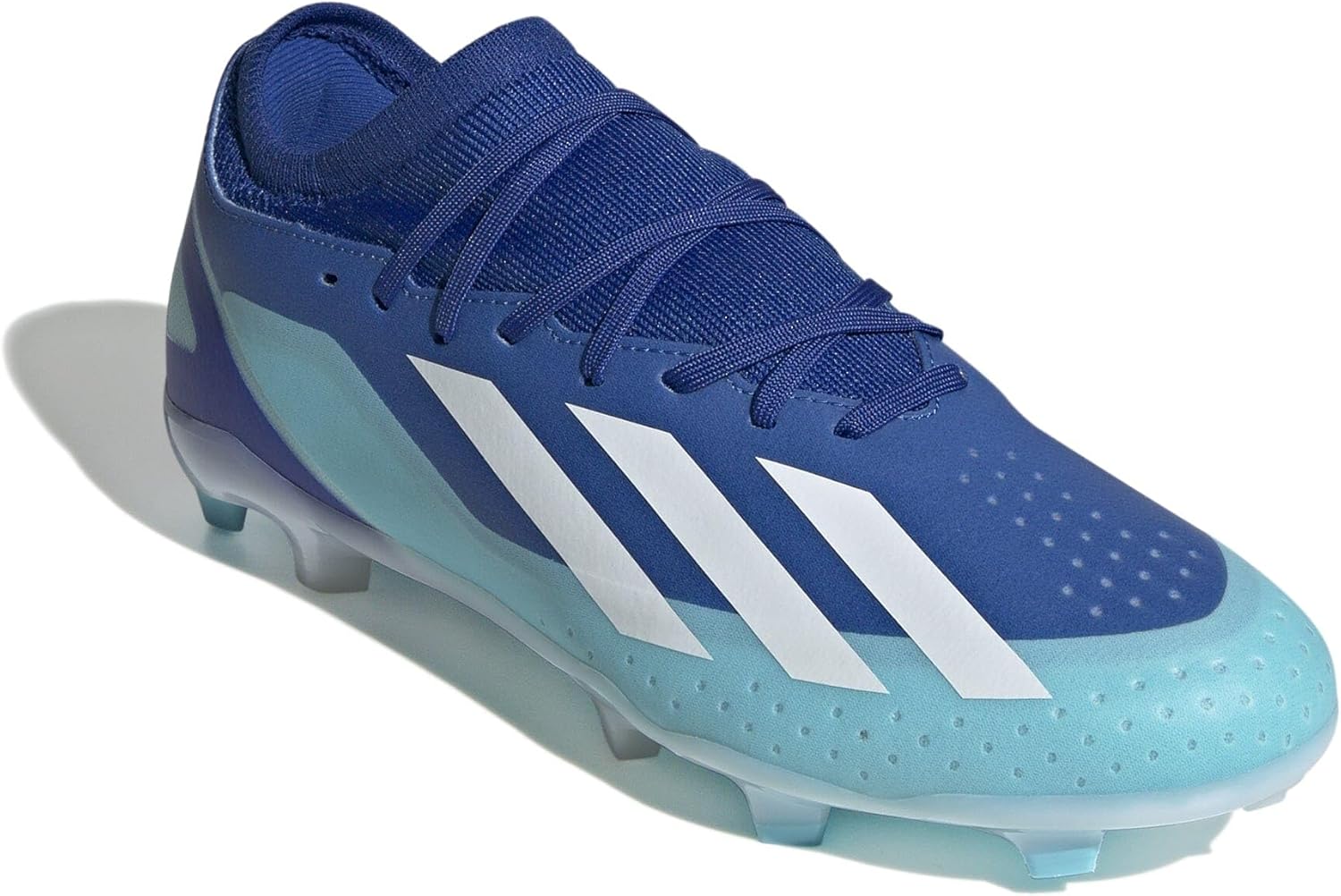 adidas X Crazyfast.3 Firm Ground Soccer Shoes - Unisex, Royal Blue, Lightweight, High-Speed Performance, Made with Recycled Materials (US Footwear Size System, Adult, Men, Numeric, Medium, 6.5)