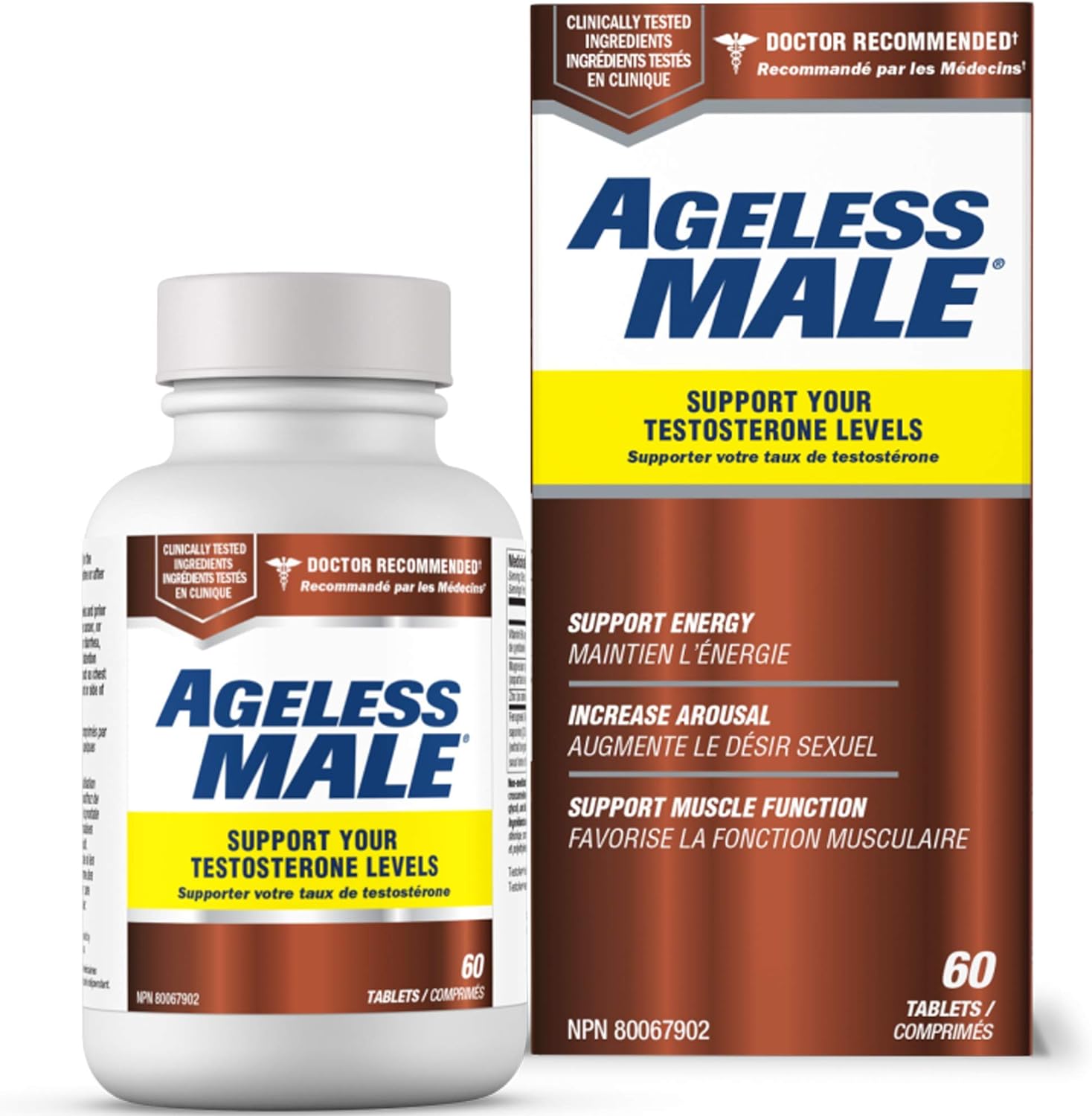 Ageless Male Testosterone Booster Supplement for Men Promote Lean