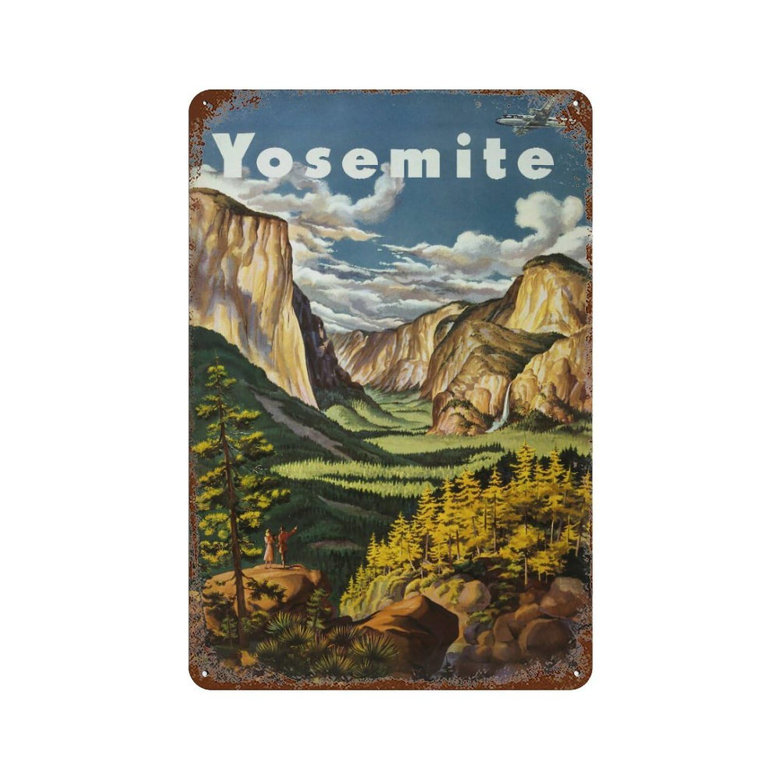 xiaoxiaoshen Vintage Yosemite Travel National Park Wall Decor Art Metal Tin Poster Modern Home Decor Art Home Bar Shop Decorations Vintage Sign 30x20cm