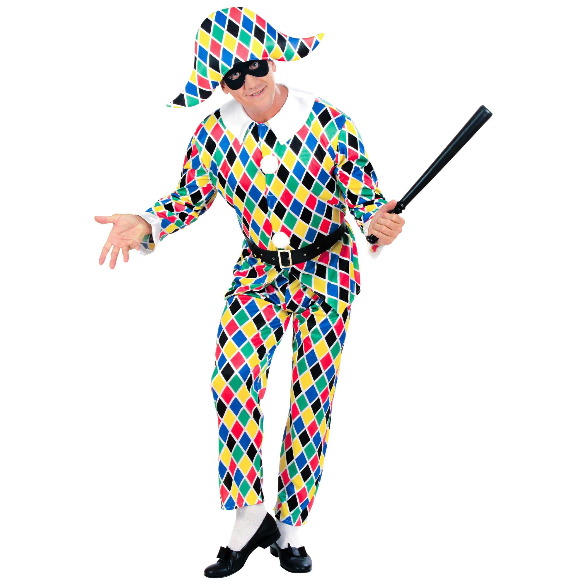 W WIDMANN MILANO Party Fashion - Harlequin Costume, Jester, Theatre, Carnival, Theme Party