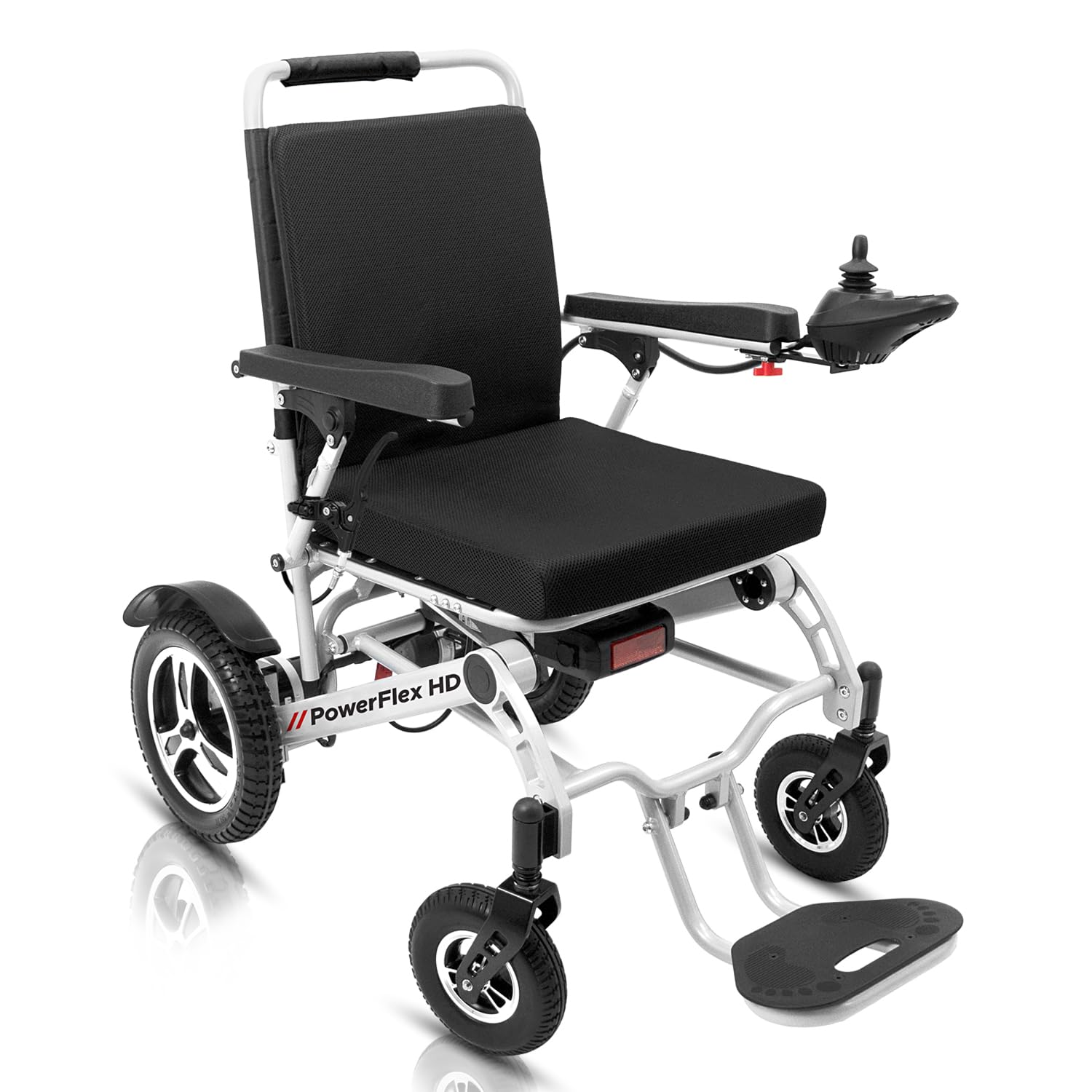 PowerFlex Heavy Duty Electric Wheelchair| Foldable Motorized Wheelchair with Adjustable Reclining Backrest| Compact Long-Lasting Battery| Portable Power Mobility Aid for Adults & Seniors