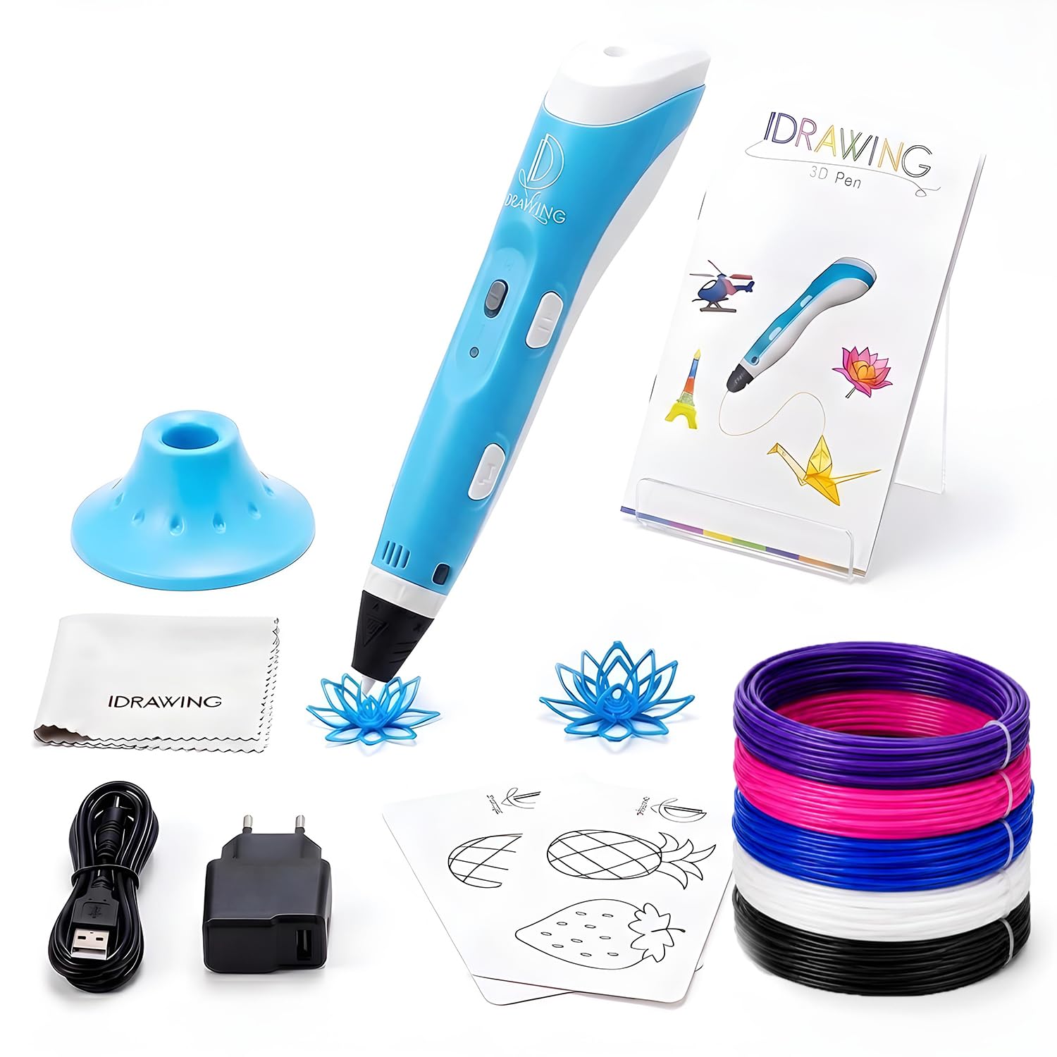 WOL3D I Touch Plus 3D Pen with 5 in 1 (5 M) PLA Filaments, Speed Control, Advanced Temperature Regulation, OLED Display & Ergonomic Design-image-44