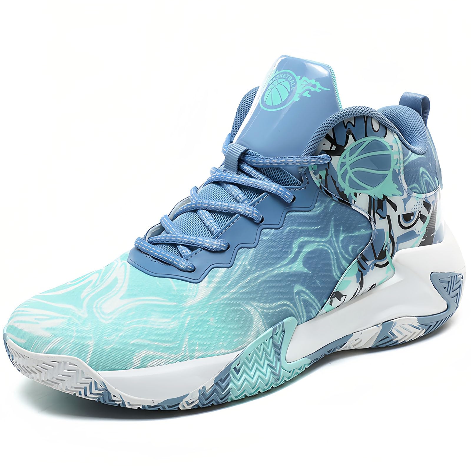 maizun Mens Basketball Shoes Fashion Non-Slip Lightweight Breathable Outdoor Sneakers Cushioning Workout Shoes for Running Walking Sports Training-picture-48