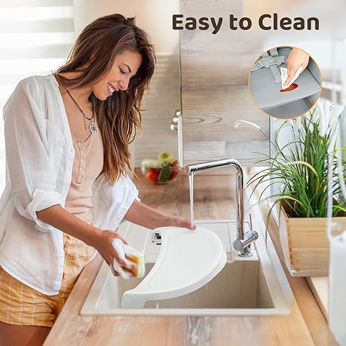 Miniatura 6 de Ezebaby Sillas altas 6 en 1 para bebés y niños pequeños, silla alta convertible para bebé y silla de bebé, silla alta de madera con almacenamiento y