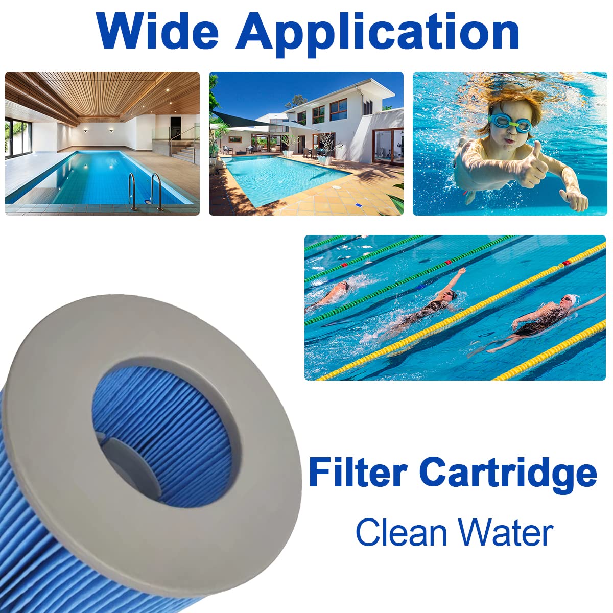 Set Di 2 Filtri Per Spa Gonfiabile MSpa, Pompa A Cartuccia Filtrante Versione Migliorata Per Tutte Attuali Spa Mspa 96935537