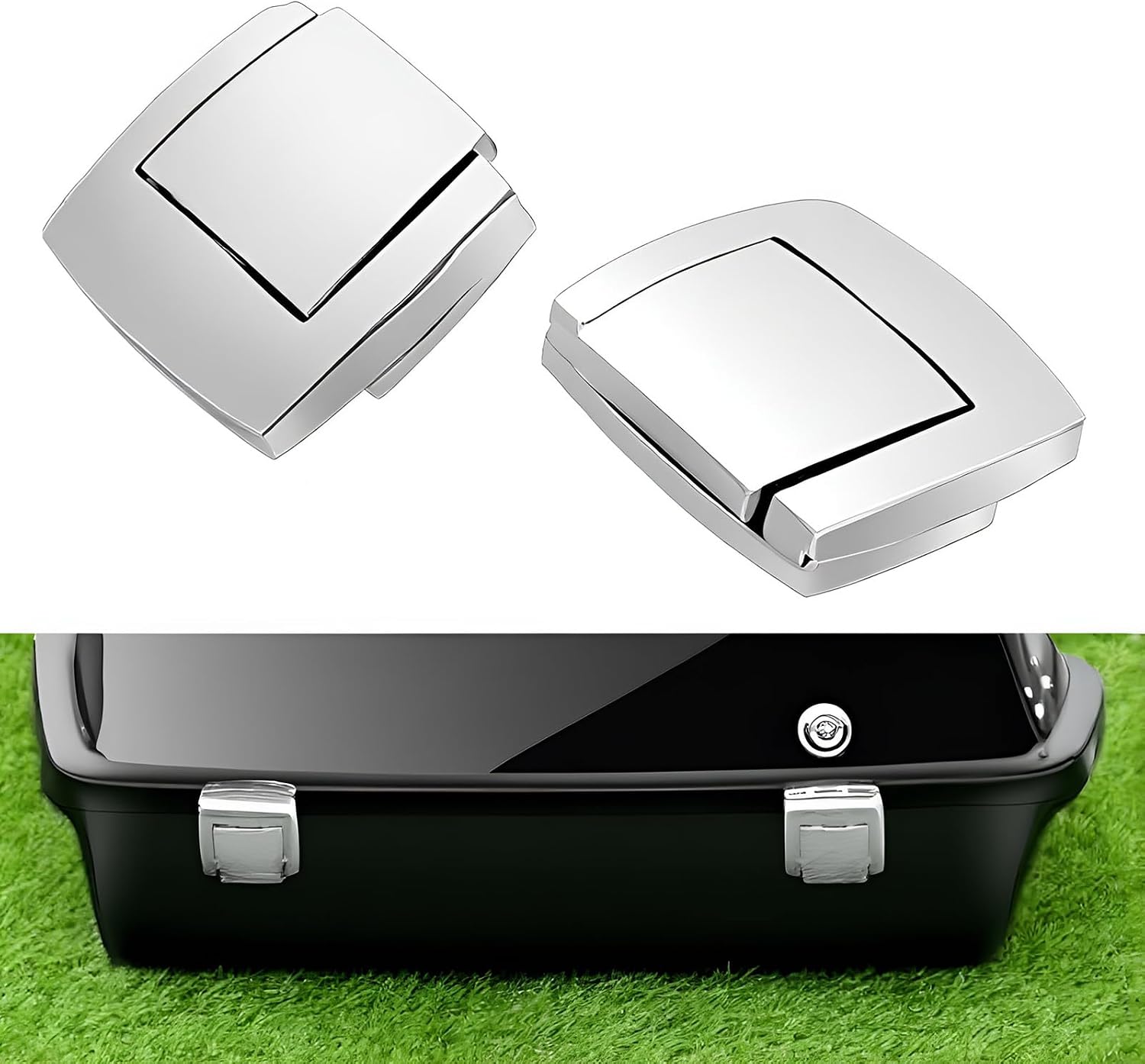 Chrome Tour Pack Pak Latches Fits for Harley Touring Street Electra Road Glide Ultra Classic FLHTCU FLHTC Limited FLHTK Anniversary FLHTCUSE8 image 4