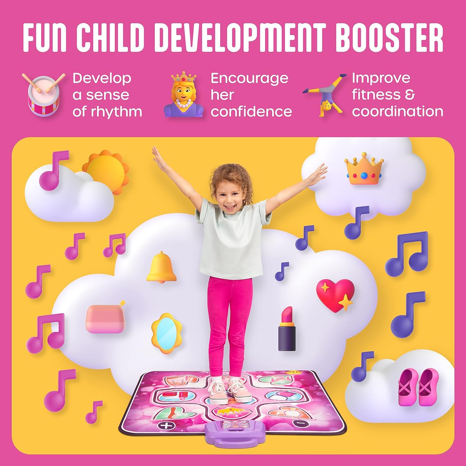 Tapis De Danse Pour Enfants Tapis De Danse Musical Enfants - Bluetooth