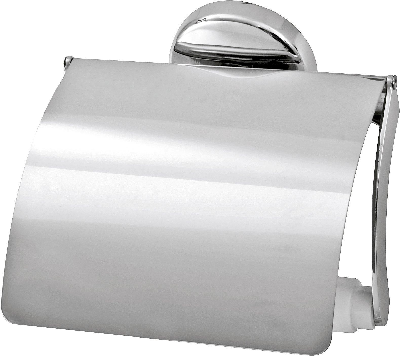 FACKELMANN VISION Toilet Roll Holder Chrome Plated Toilet Paper Holder (Colour: Silver), Quantity: 1 Piece