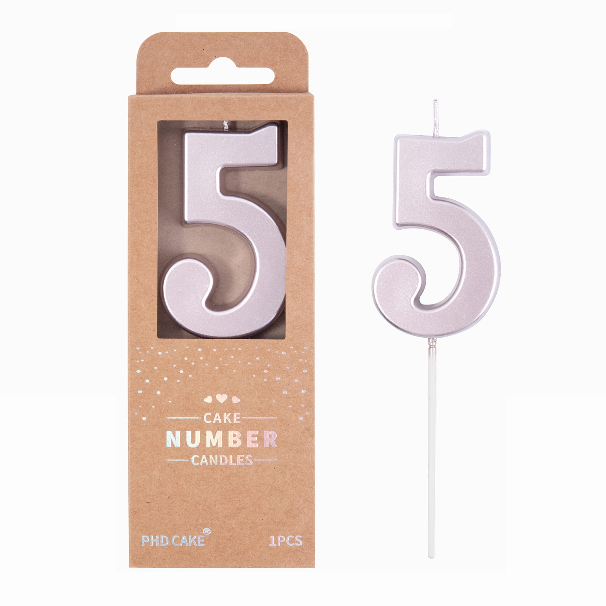 Black Birthday Candles - 2 Number Cake Toppers -26