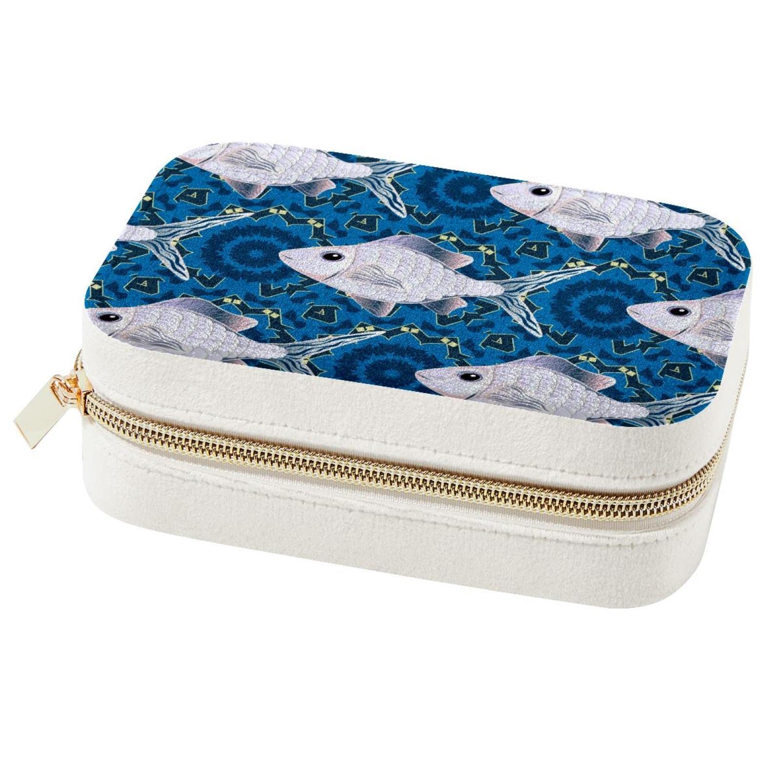 Boîte à bijoux portable gain de place pour ranger boucles d'oreilles et bagues sans nœud