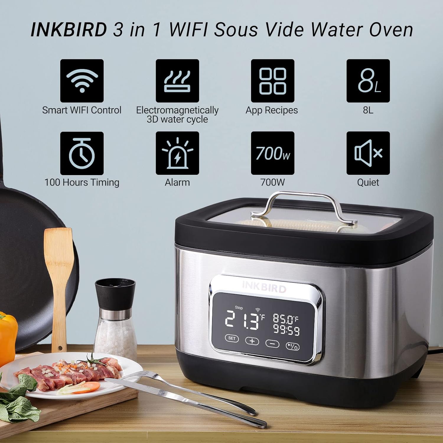 Buy Inkbird Wifi Sous Vide Water Oven3 in 1 Sous Vide Oven with Rack