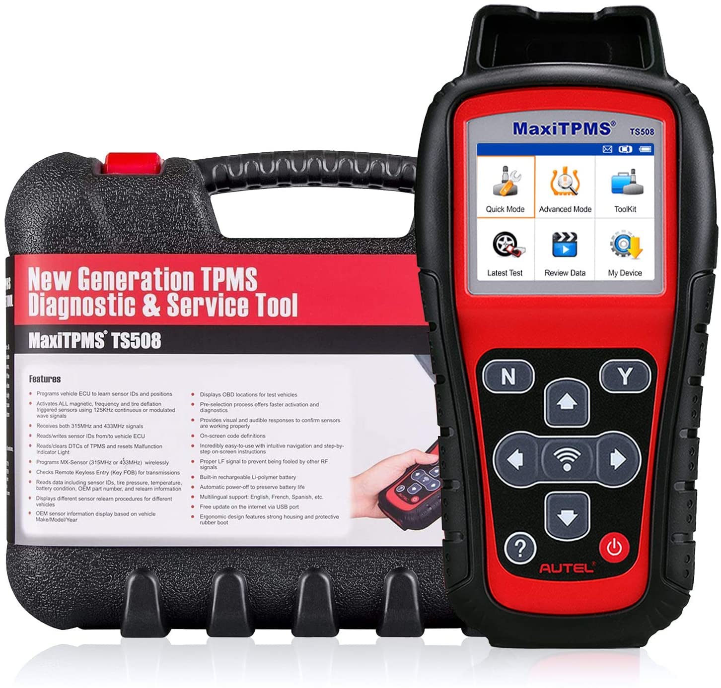 Autel TS508 MaxiTPMS Relearn Tool (Original 2022 Newest) Upgraded of TS501, TS408, Program MX-Sensor