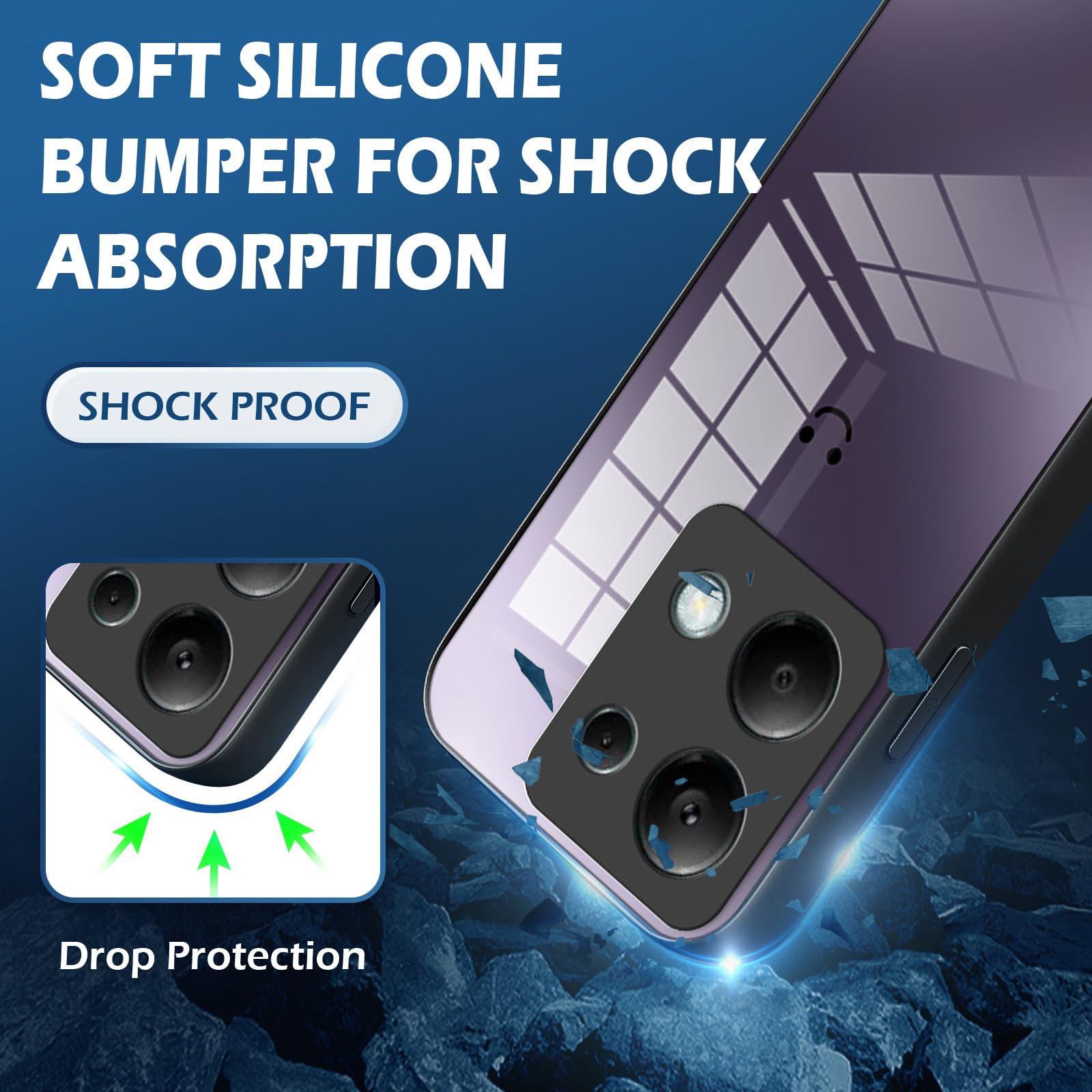 XINYEXIN Cover per Xiaomi Poco M6 Pro, Custodia in Silicone Morbido Antiurto Ultrasottile con Motivo Carino, Design a Bordo Dritto - Kitten, Black