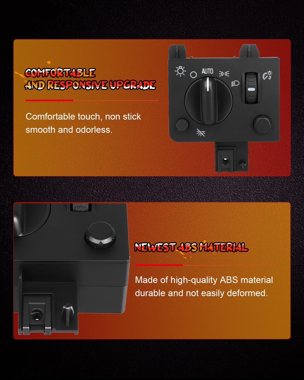 CCIYU Headlight Switch for Chevrolet Colorado 2004-2012,for GMC Canyon 2004-2012 Replaces 15187088 Headlight Dimmer Switch