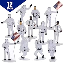 GIFTEXPRESS 12 pcs Astronaut Toy Figures, Outer Space Astronaut Prentend Play Toys, Astronomy Space Toys, Cupcake Topper Figures - coolthings.us