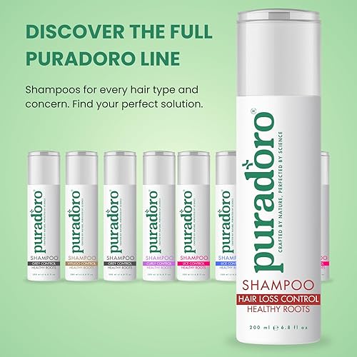 Miniatura 8 de Champú para control de pérdida de cabello y raíces saludables, fórmula natural con romero, biotina, cafeína, zinc, regeneración, terapia de