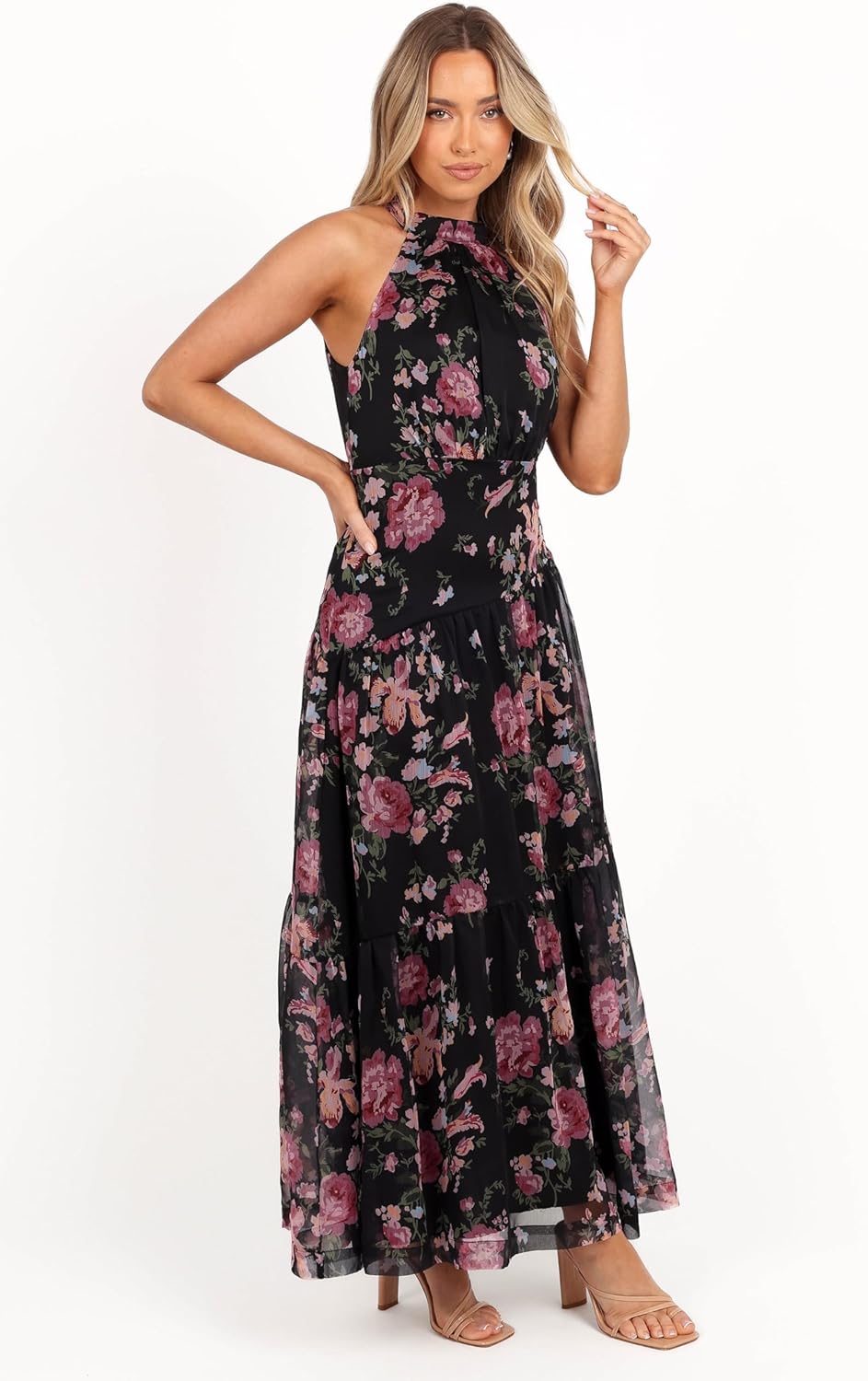 Petal & Pup Women's Eden Maxi Dress-Black Floral - Image 2