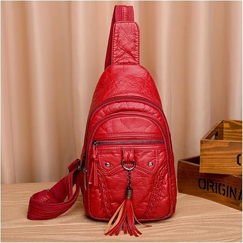 Miniatura 2 de Bolsos de pecho para mujer, bolso de hombro vintage para mujer, bolso de hombro retro para teléfono móvil, bandolera clásica