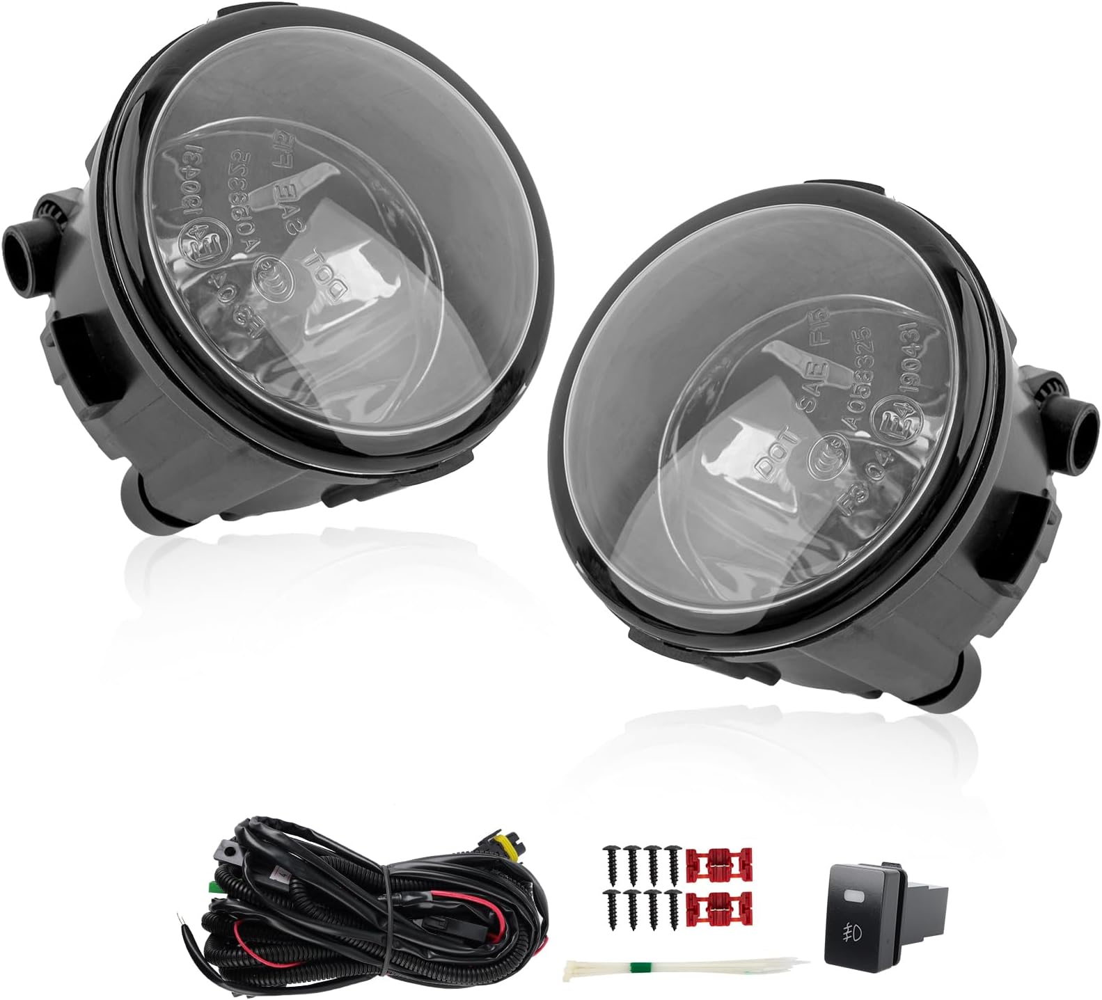 Infiniti Rogue Cube Fog Lights - RP Remarkable Power, Light for 08-15 Infiniti/07-15 Juke Murano Quest Versa Driving Bumper Lamp Pair Clear Lens H11 12V 55W Kit FL7059