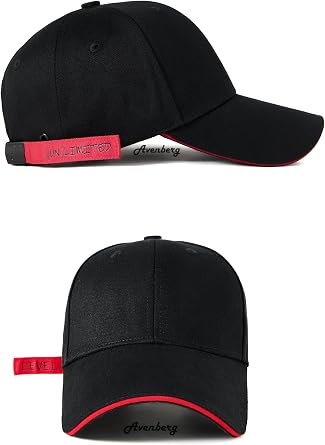 Sandwich Brim High Crown Baseball Cap Logo-Free Deep Fit Structured Hat for Men & Women Minimalist Design
