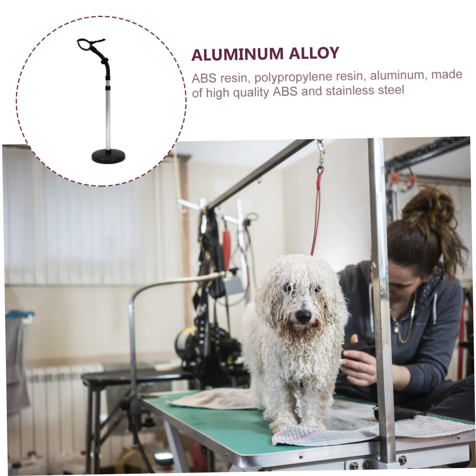 Alipis Supporto Asciugacapelli Rotante 360° Nero in Abs, Pp e Lega | Montaggio Semplice, Uso senza Mani, Struttura Regolabile per Styling e Asciugatura