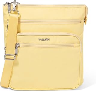 Baggallini Out and About Crossbody Bag for Women - 10"x10.7" Lightweight Travel Handbag w/RFID Card Slots