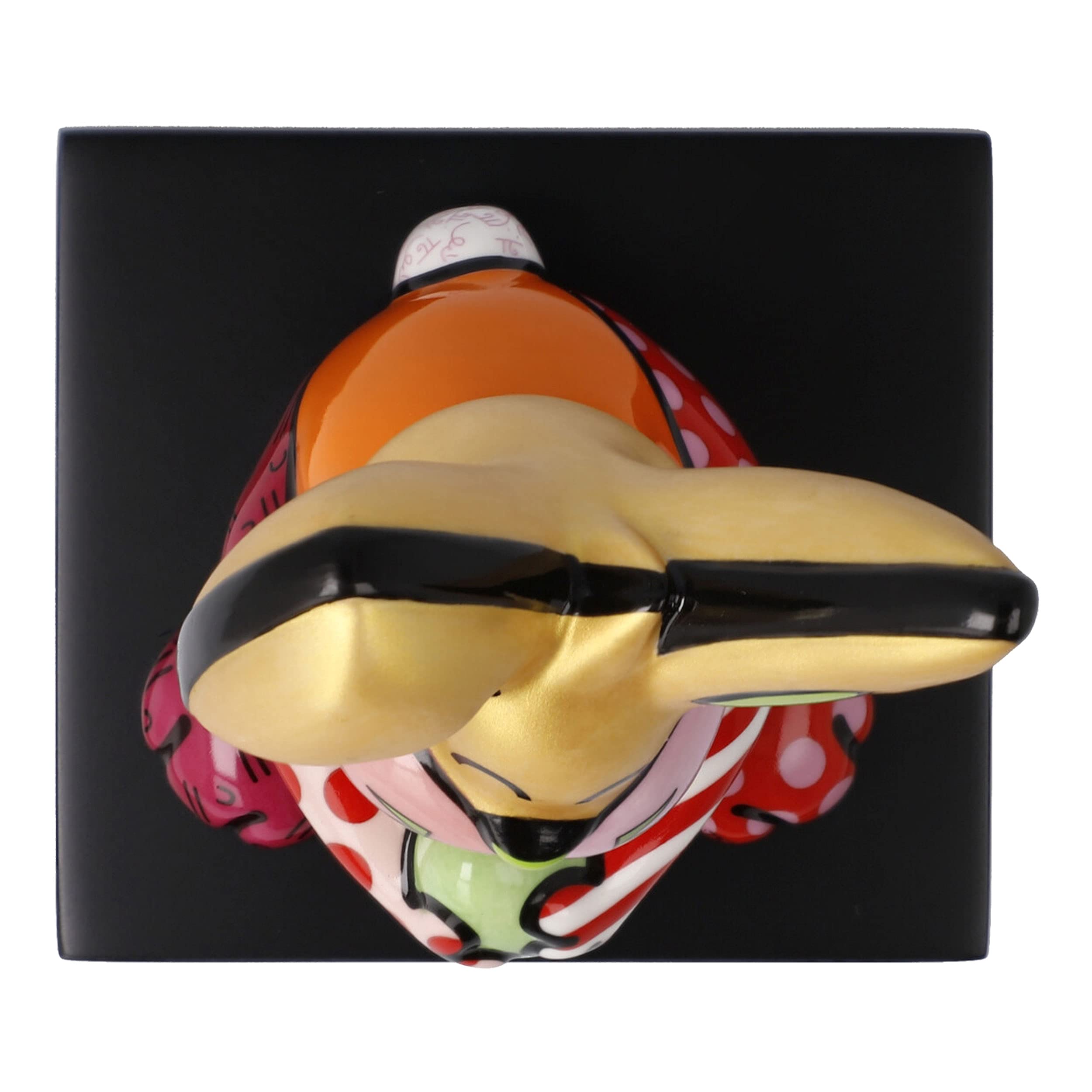 Goebel Pop Art figurka dekoracyjna, porcelana, 14 cm, pomarańczowa