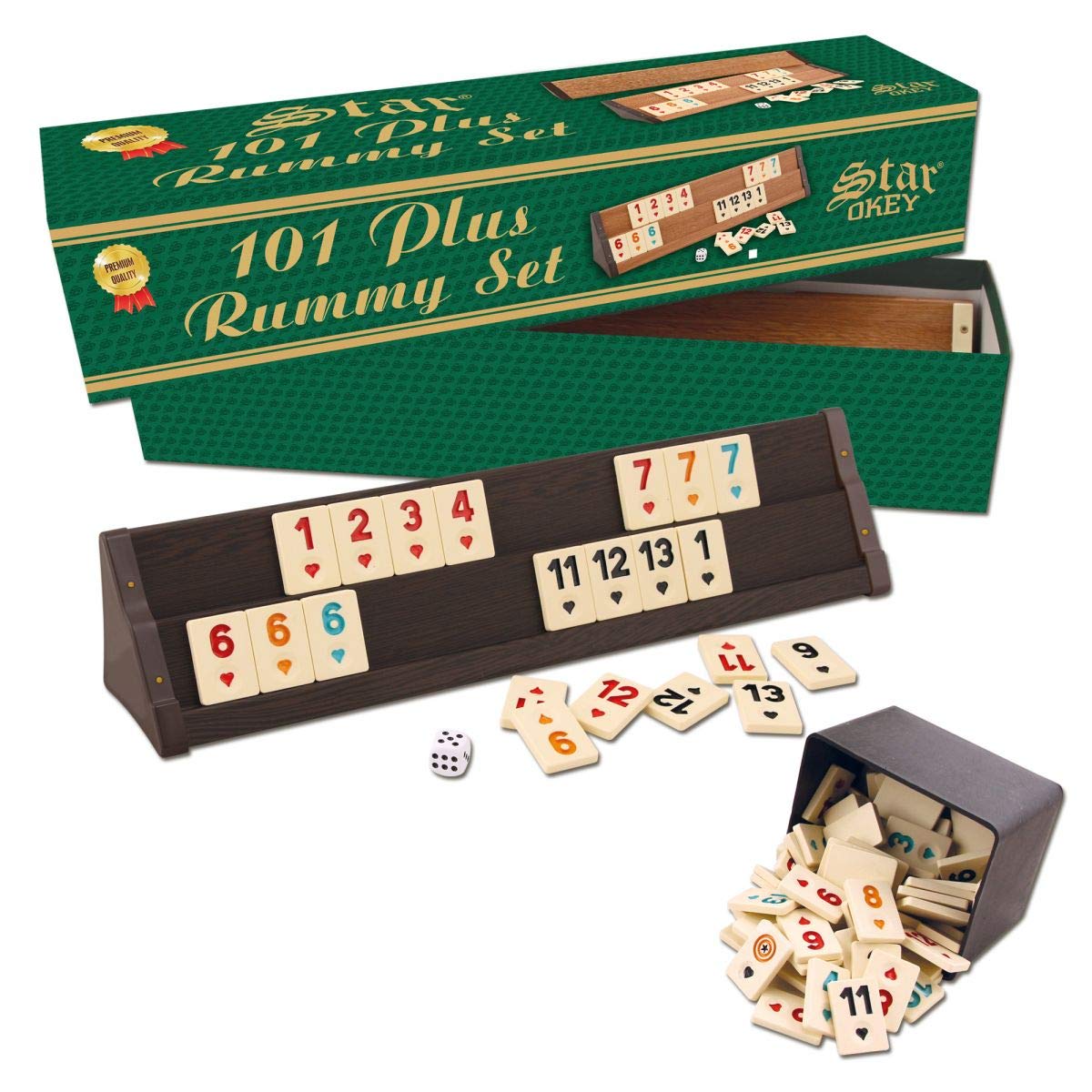 Rummy 101 Plus Romme Okey Set Unbekannt Staroyun 1010433 juego fichas numeradas