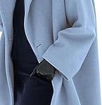 Maiyifu-GJ Womens Wool Blend Coat Single Breasted Trench Jackets with Hood Winter Casual Shawl Collar Overcoat Outerwear