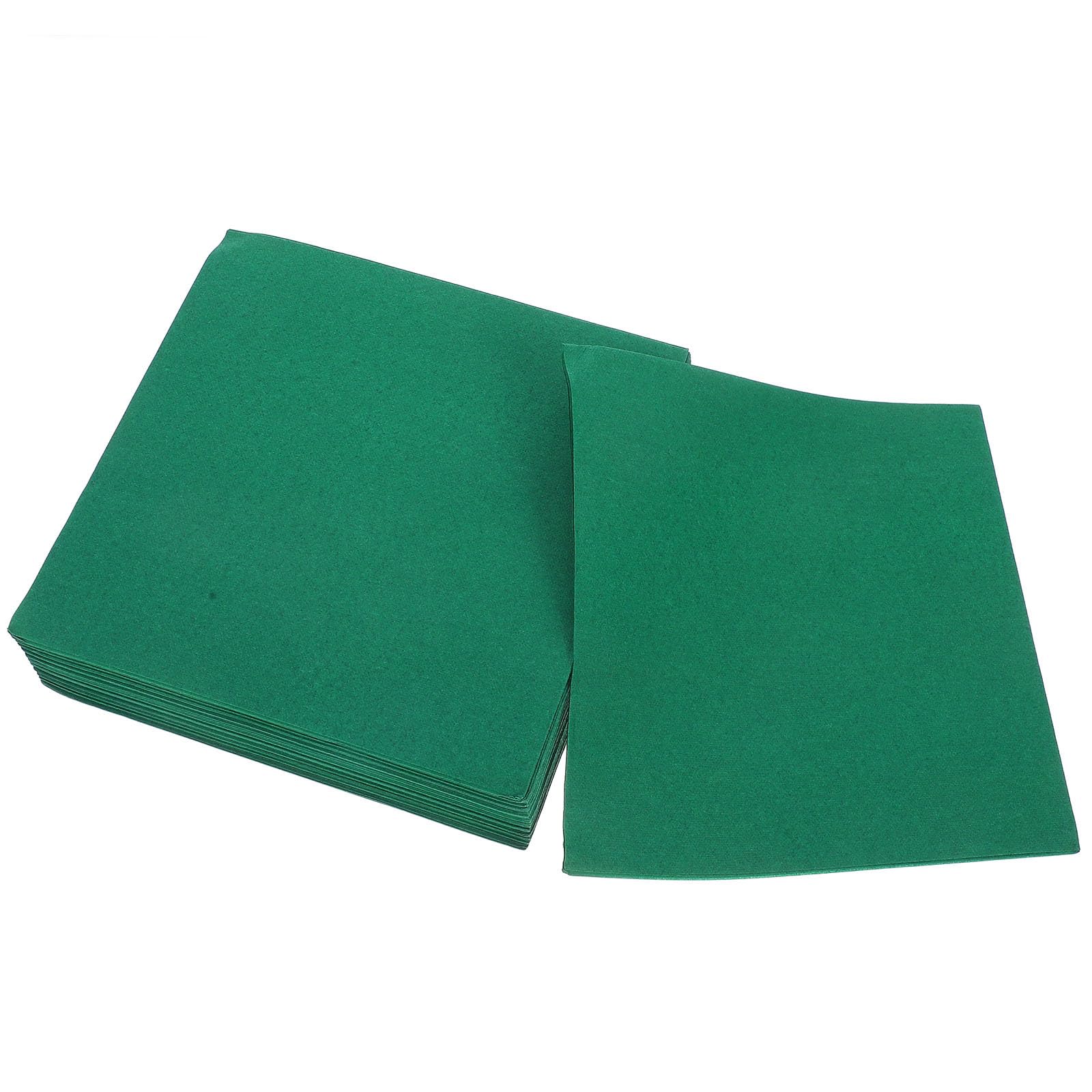 Cabilock 50 Piezas Servilletas de Papel Desechables Alta Eficiencia Verdes Textura Gruesa de Pulpa de Madera para Restaurante y Hogar para Cenas y Bodas Uso Versátil en Restaurante y Hogar