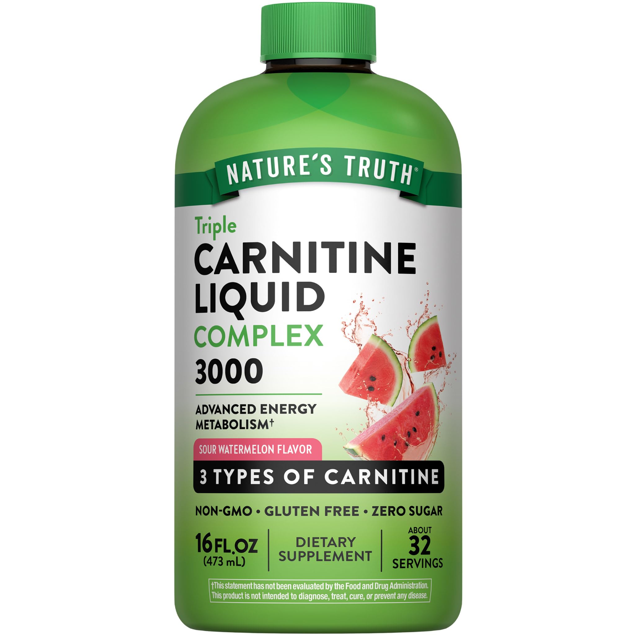 Nature's Truth Carnitine Liquid Complex | with Three Forms of L-Carnitine